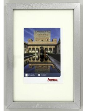Jerez Plastic Frame, silver, 13 x 18 cm