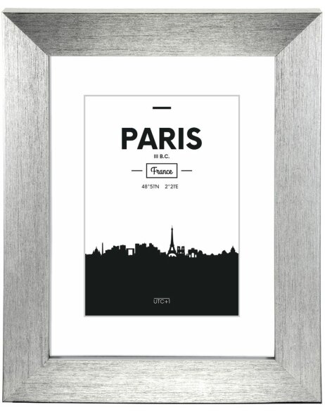 Paris Plastic Frame, silver, 13 x 18 cm