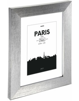 Kunststoffrahmen Paris, Silber, 13 x 18 cm