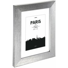 Kunststoffrahmen Paris, Silber, 15 x 20 cm