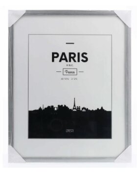 Kunststof lijst Parijs, zilver, 40 x 50 cm