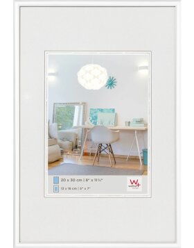 plastic frame 50x60 cm white