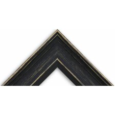 Cadre en bois H470 noir 20x20 cm verre antireflet