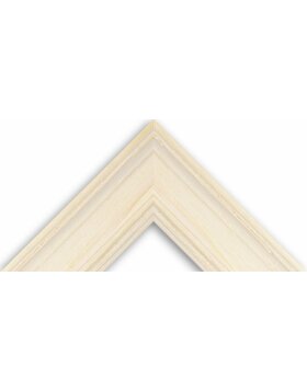 Marco de madera H470 blanco 42x60 cm cristal antirreflejos