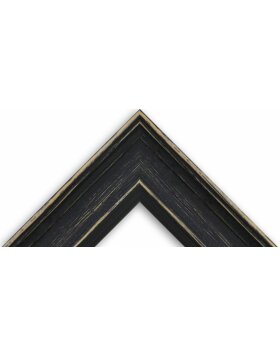 Cadre en bois H470 noir 18x24 cm verre acrylique