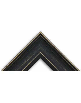 Marco de madera H470 negro 20x20 cm cristal normal