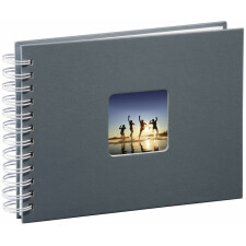 Hama Spiral Album Fine Art grigio 24x17 cm 50 pagine bianche