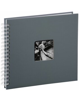 Spiraal Album Fine Art grijs 28x24 cm witte paginas