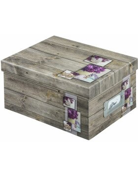 Rustico Storage Box, 17 x 22 x 11 cm, lilac