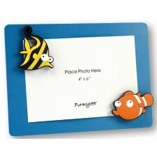 Magnet board FISH as a picture frame for 1 photo 13x18 cm