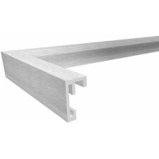 Silla marco aluminio 30x45 cm blanco