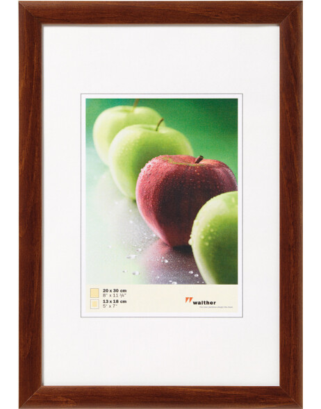 Manzana FSC wooden frame 60x80 cm walnut