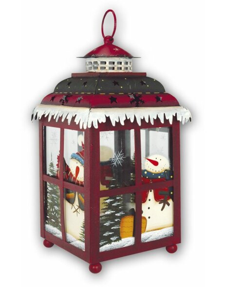 KIMO christmas decoration lantern Snowman 31 cm