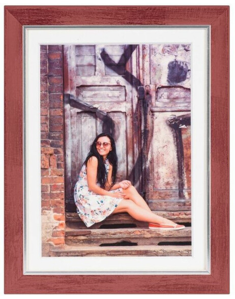 wooden frame Aimee red 15x20 cm