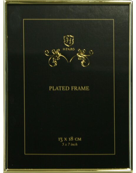 London high-gloss frame 13x18 cm brass