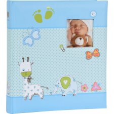 Henzo Babyalbum Baby Moments bleu 28x30,5 cm 60 pages blanches