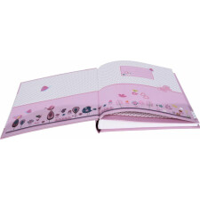 Henzo Babyalbum Baby Moments rosa 28x30,5 cm 60 weiße Seiten