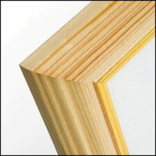 Marco de madera M675 borde dorado 15x20 cm, 30x40 cm y 30x45 cm