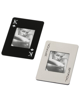 Mini marco de póquer con imán tarjeta de juego