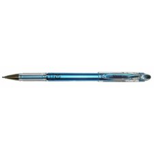 Metaliczny długopis żelowy z metaliczno-niebieskiej serii Slicci
