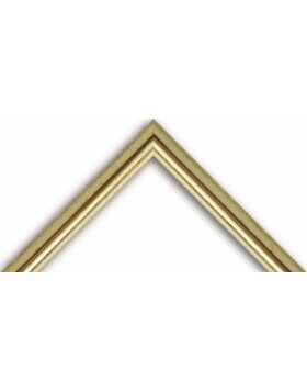 Rama drewniana H003 szkło antyrefleksyjne 13x13 cm złota