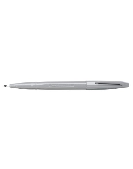 Pentel SIGN PEN szary długopis z końc&oacute;wką fibrową o szerokości linii 0,8 mm
