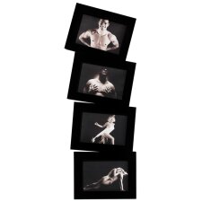 "Skin" cadre galerie noir pour 4 photos 13x18 cm