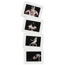 Marco de galería "Piel" blanco para 4 fotos 13x18 cm