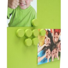 Linen - Magnetic board with 7 magnets 50x50 cm