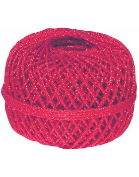 10 balls of metal thread 1mmx20m red