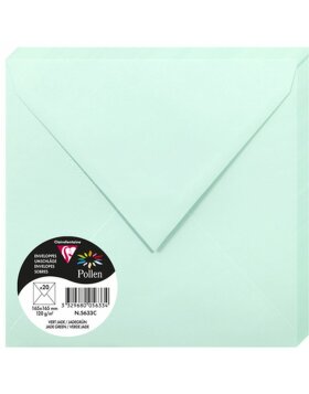 Envelopes vert jade 165x165 mm - 5633C