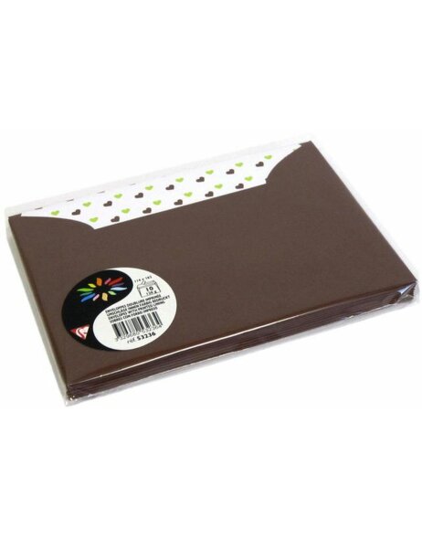 HEDGEHOG envelope 114x162 mm chocolate brown - 53236C