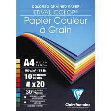 Drawing paper coloured 20 sheets A4 160g