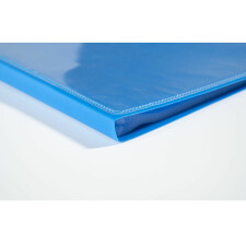 Carpeta PP 500µ con 30 fundas Kreacover, para formato A4 - Azul