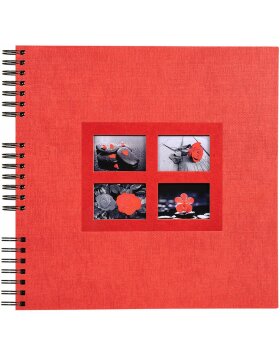 Spiralalbum 60 schwarzen Seiten Passion - 32x32 cm - Rot