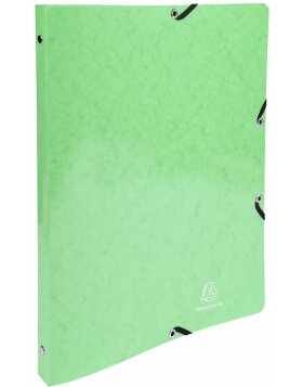 Ring Binder with elastic 4 rings 15mm Iderama - A4 violet citrus green