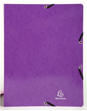 Ring Binder with elastic 4 rings 15mm Iderama - A4 violet...