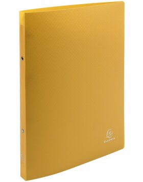 Ring binder made of PP with 2 rings DIN A4 yellow