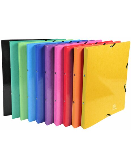 Ring Binder with elastic 2 rings 15mm Iderama - A4 assorted colors