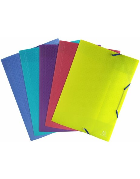Binder with elastic PP FIZZ - A3 assorted colors