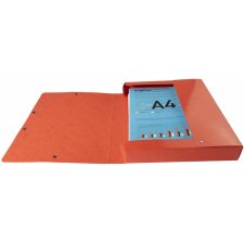 Archiefdoos Colorspan karton rug 40mm met etiket DIN A4 Iderama Rood
