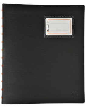 Visor folders with transparent covers, for A4 - Exactive - Black