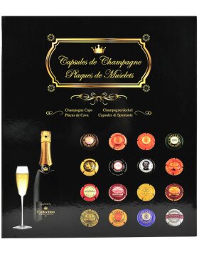 Scrapbook for 64 champagne capsules