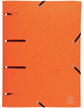 Exacompta folder with 3 flaps and elastic band A4 colours assorted