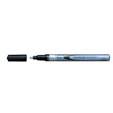 Marker konturowy Magic Pen srebrno-czarny