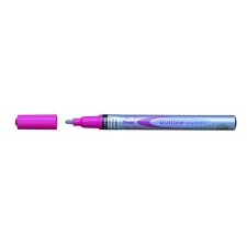 Marker konturowy srebrno-różowy magiczny ołówek