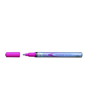 Great magic pencil in silver-purple Pentel outline marker