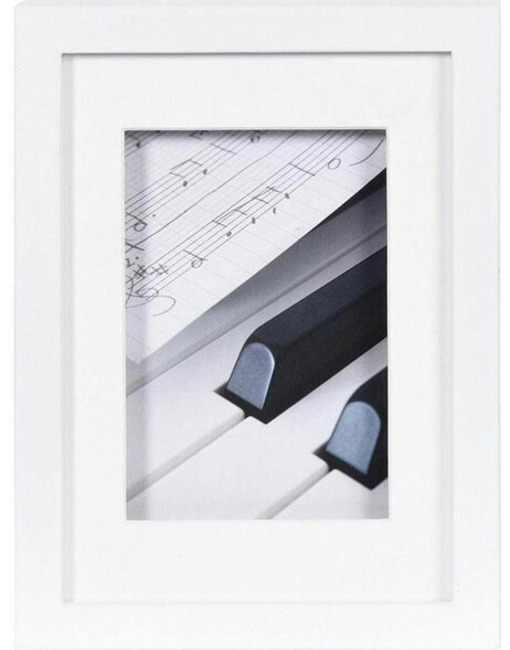 Henzo Piano Holz-Bilderrahmen 15x20 cm wei&szlig;