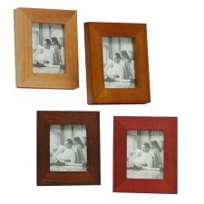 Cadre photo passeport en bois INDA pour 1 photo au format 3,5x4,5 cm