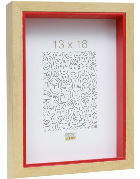 wooden frame S40BH red 10x15 cm